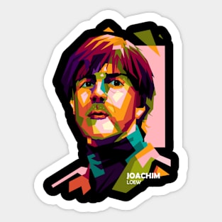 Joachim Low In Trends Pop Art Sticker